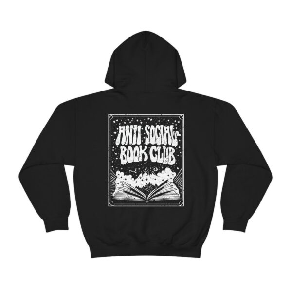 Anti Social Book Club Hoodie, Bookish Booktrovert Reader Sweatshirt Tarot Card Dark Academia Reader Hoodie Romantasy Fantasy Velaris Acotar