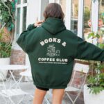 Books And Coffee Club Hoodie. Drink More Coffee. Read More Books. Bookish Gift. Reader Gift. Cozy Book Hoodie. Coffee Lover Gift Hoodie.