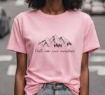 Faith Can Move Mountains T Shirt, Bible Verse Shirt, Christian Men And Women T Shirt, Church Outfit, Religious Gift