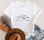 Faith Can Move Mountains T Shirt, Bible Verse Shirt, Christian Men And Women T Shirt, Church Outfit, Religious Gift