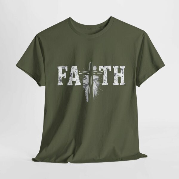 Faith Men'S T-Shirt - Christian Cross Tee, Unisex Heavy Cotton Apparel, Gift For Him, Christmas & Easter Clothing