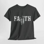 Faith Men'S T-Shirt - Christian Cross Tee, Unisex Heavy Cotton Apparel, Gift For Him, Christmas & Easter Clothing